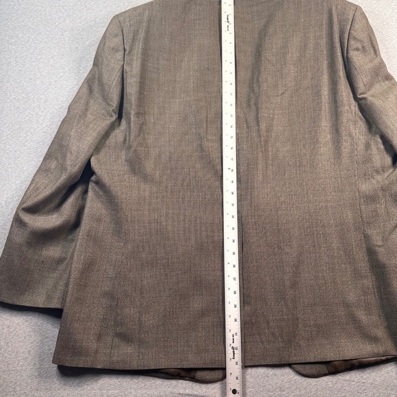 Lauren Ralph Lauren Sport Coat Blazer Mens 50R Brown Silk Wool Blend Herringbone - Picture 7 of 12